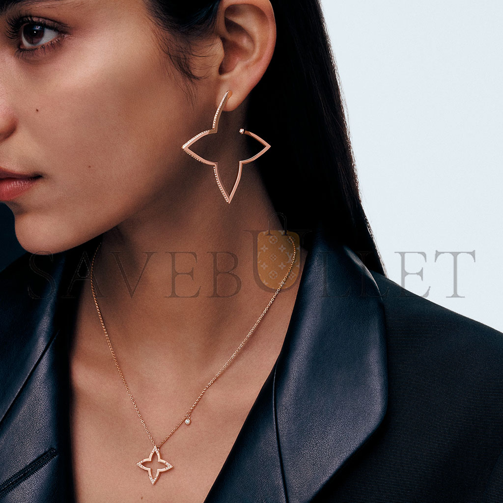 l**is v*t*n ombre blossom pendant, pink gold and Di*m*nds q03083